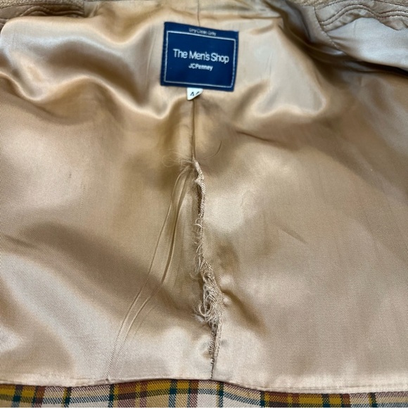 Vintage The Men’s Shop JCPenney Camel Wool Overcoat – Size 44 – Classic Menswear - Picture 14 of 15